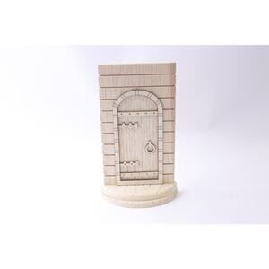 Enchanted Fairy Door, Wooden Decorative Figure, 10 inches, Unpainted,